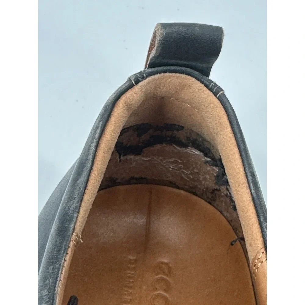 ECCO ST.1‎ Hybrid Leather Plain Toe Oxford Shoes Men's Size 11-11.5 Blue